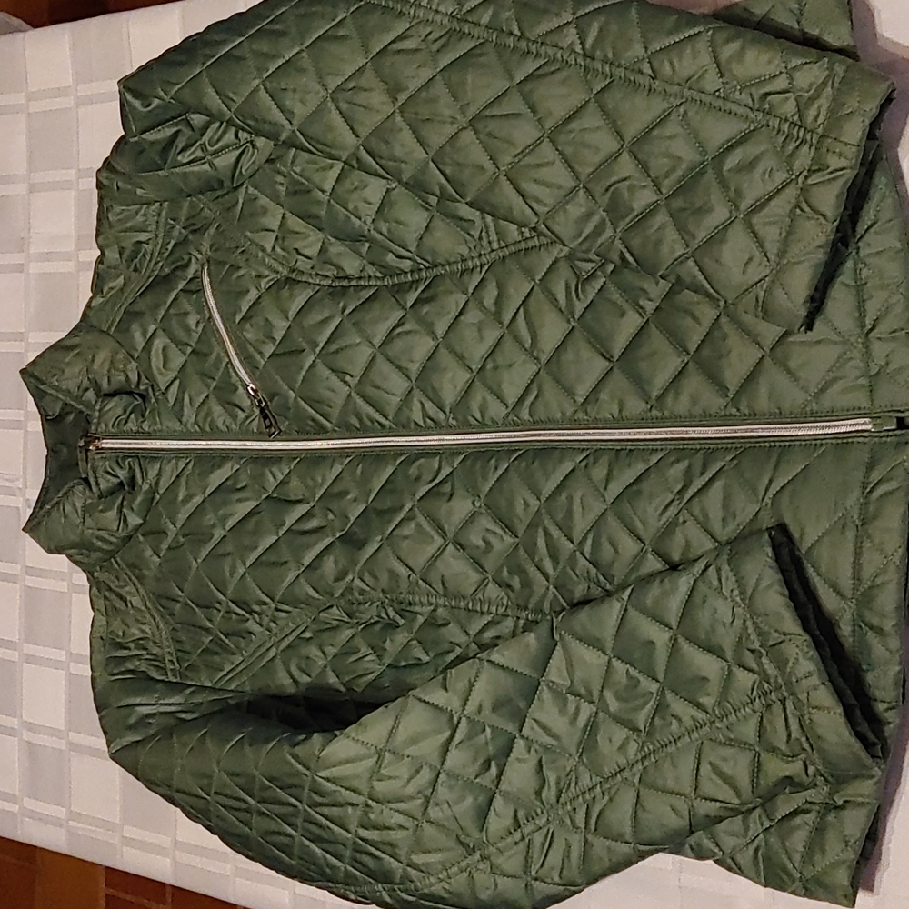 Laundry by Design" Green Midweight Quilted Jacket